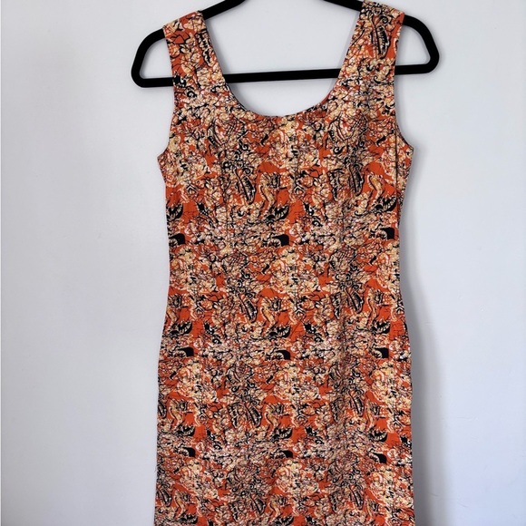 Vintage Krist Gudnason California Zip Up Batik style Pattern Sleeveless Size M - Picture 2 of 11